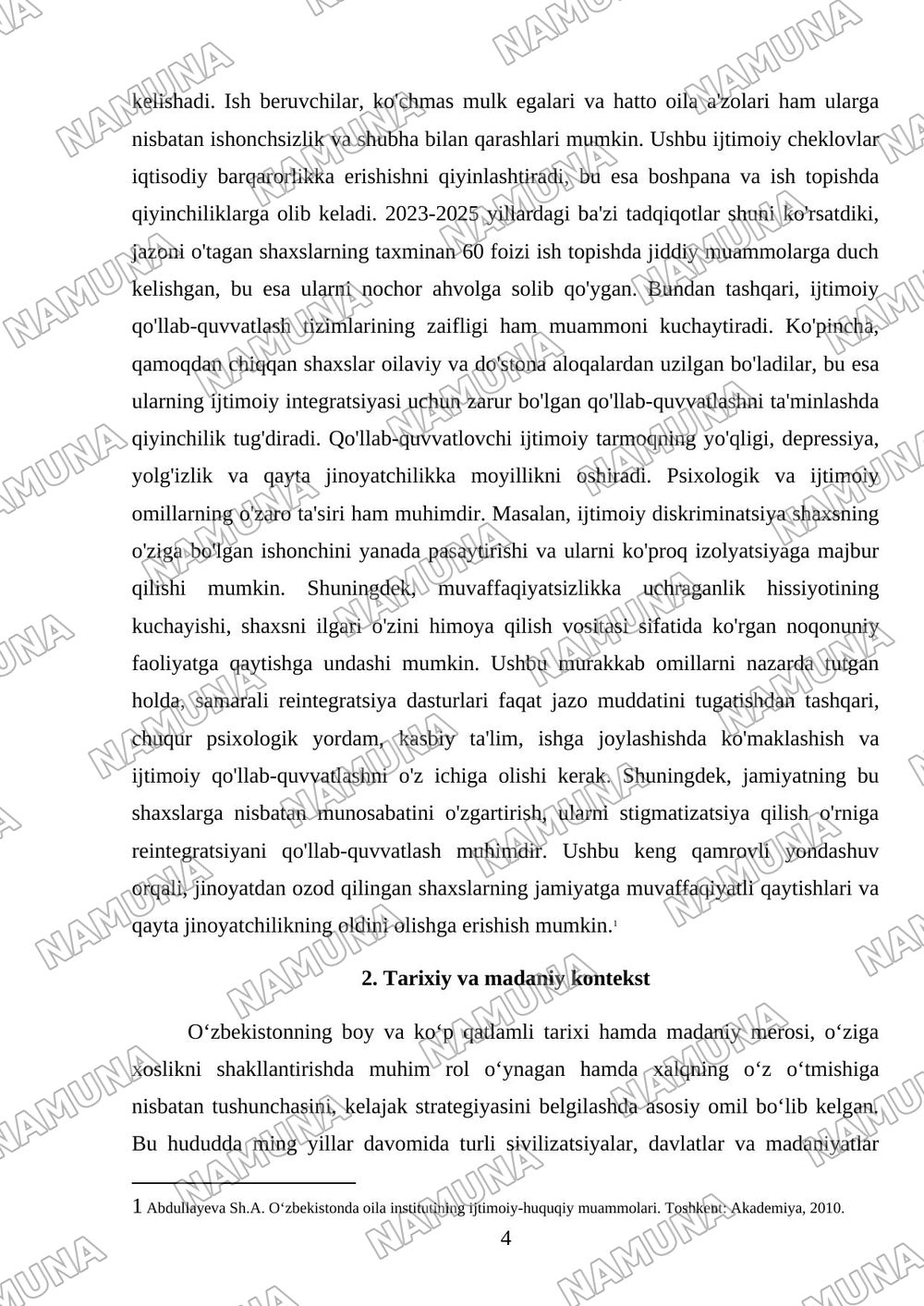 ๐ Ortga qaytish โ referat, 4-varaq