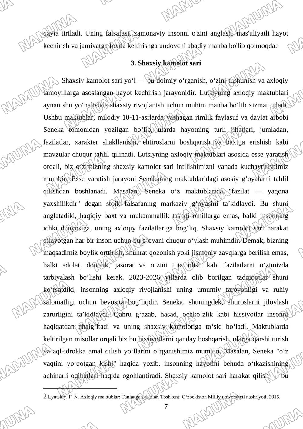 Lutsiyning axloqiy maktublar asosida esse yaratish Buni boyakidan boahqacharoq qil — mustaqil ish, 7-varaq