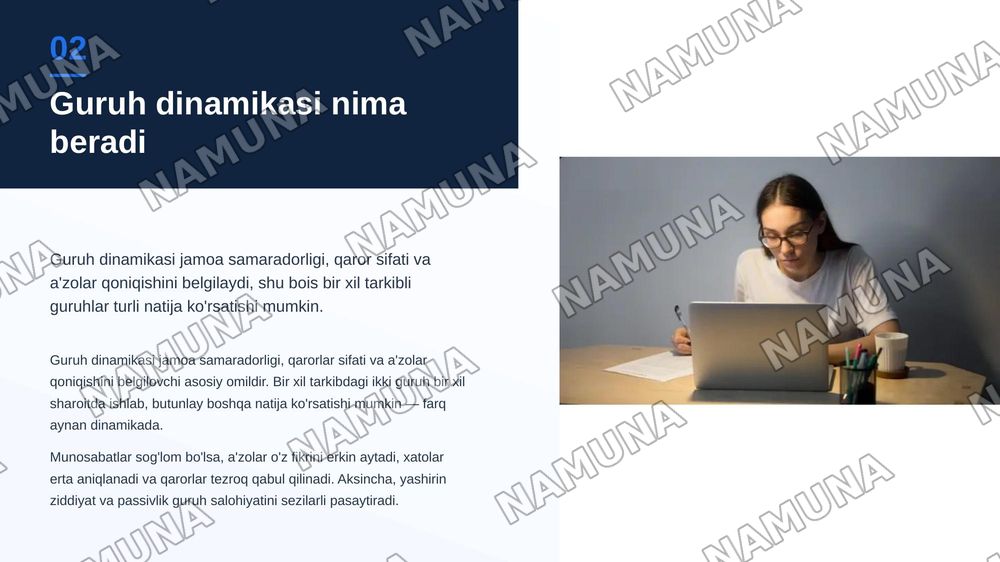 Gurux dinamikasi — zamonaviy taqdimot, 3-slayd