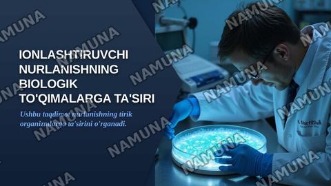 lonlashtiruvchi nurlanishning biologik to'qimalarga ta'siri. — zamonaviy taqdimot