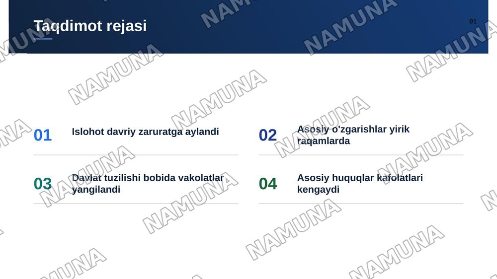 O'zbekiston konstitutsiyasi eski va yangi nashrdagi 7 bob o'zgarishlar tahlili — zamonaviy taqdimot, 2-slayd