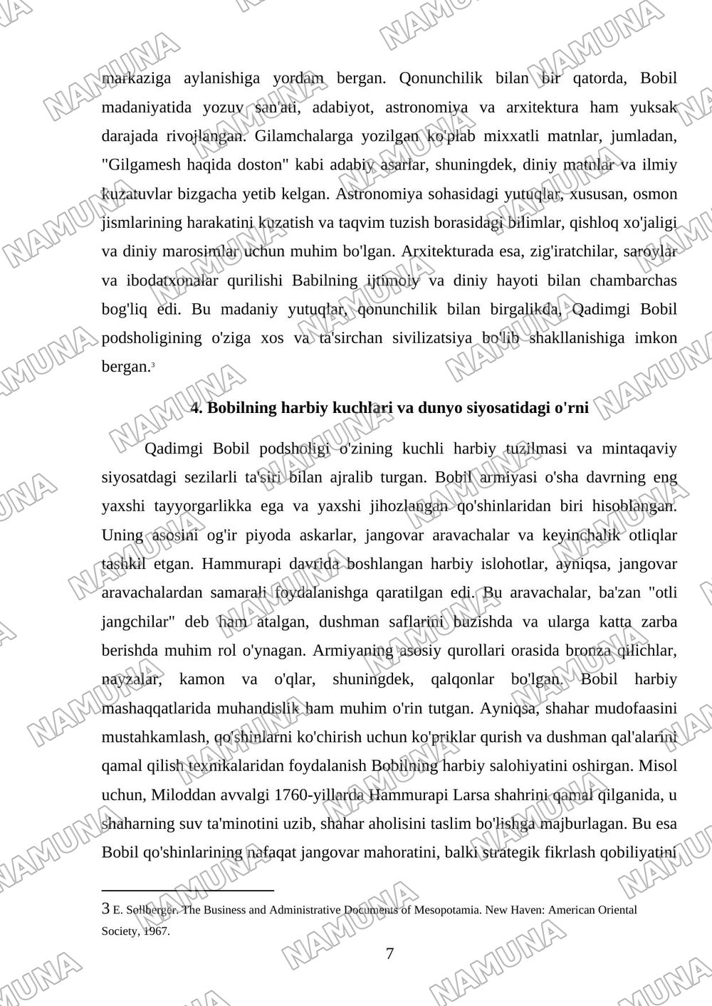 Qadimgi Bobil podsholigi — referat, 7-varaq