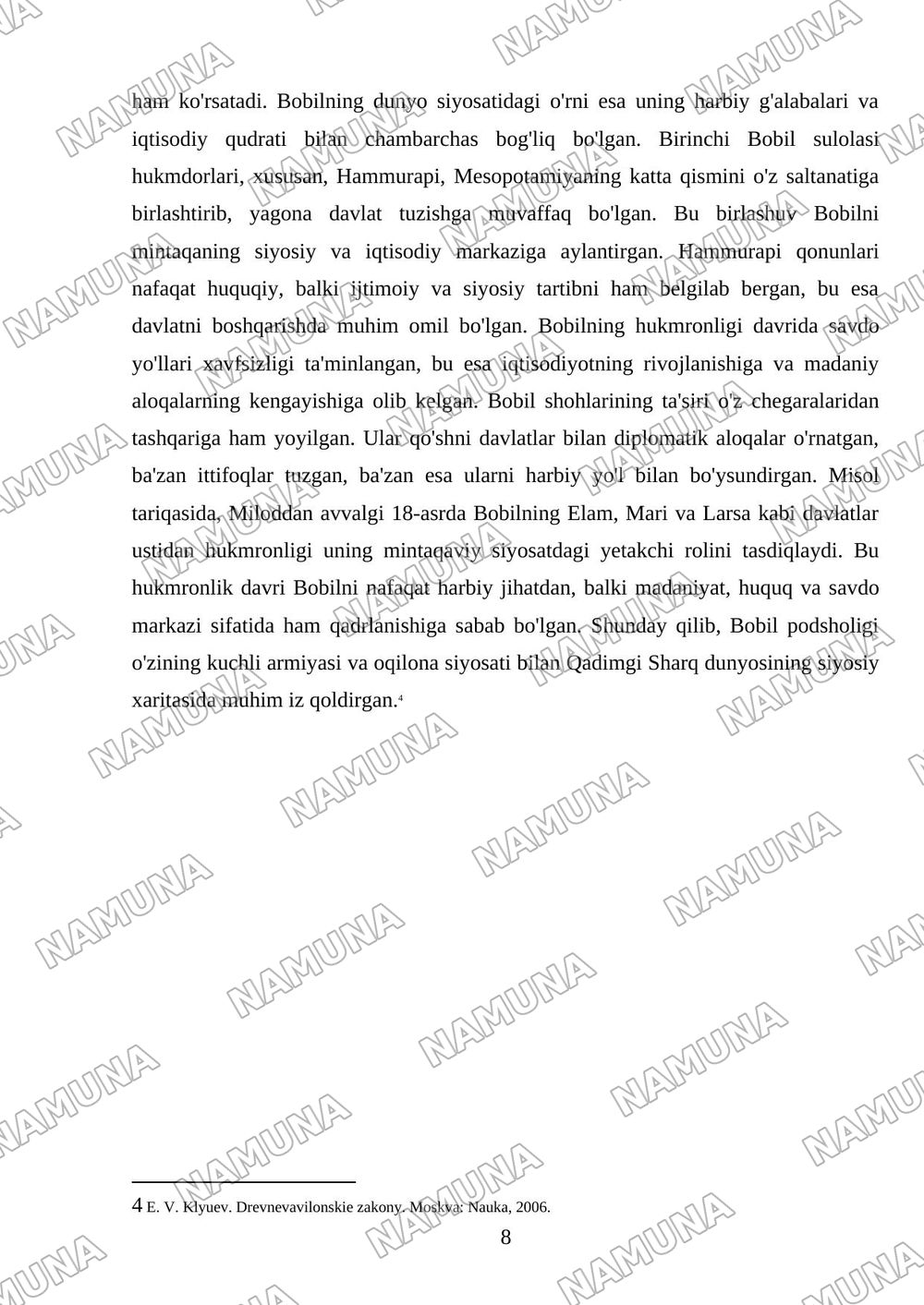 Qadimgi Bobil podsholigi — referat, 8-varaq