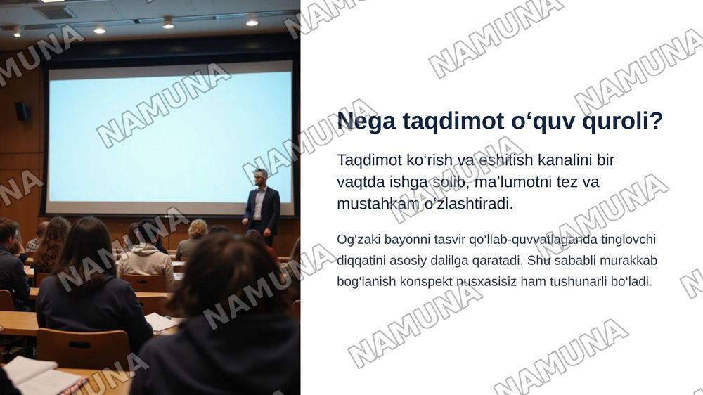 TAQDIMOTNING DIDAKTIK VAZIFASI — zamonaviy taqdimot, 3-slayd