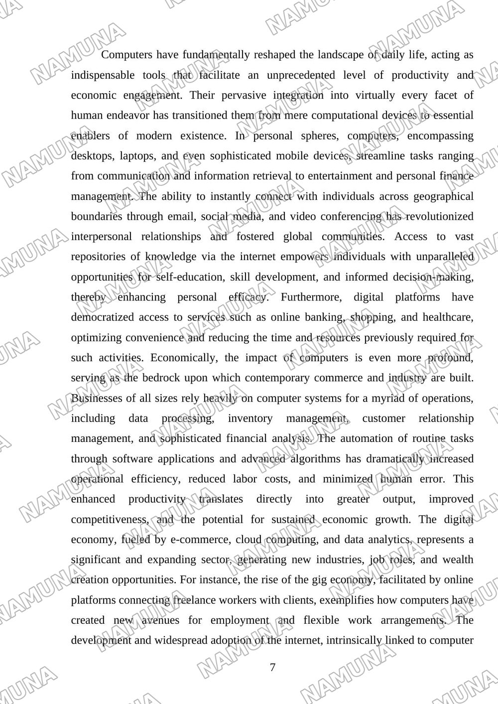 The Importance of Computers in Daily Life — referat, 7-varaq