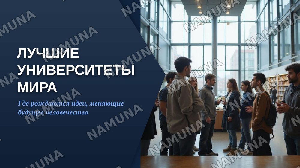 Лучшие университеты мира: где рождаются идеи, меняющие будущее» — zamonaviy taqdimot, 1-slayd