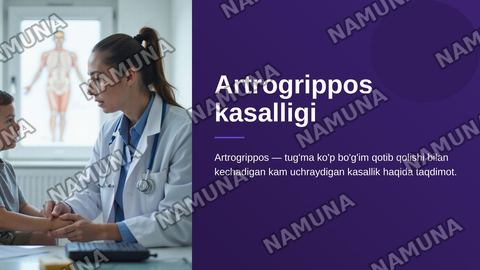 Artrogrippos kasalligi — zamonaviy taqdimot