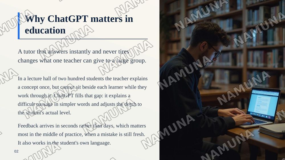 Using ChatGPT in Teaching and Learning — zamonaviy taqdimot, 3-slayd