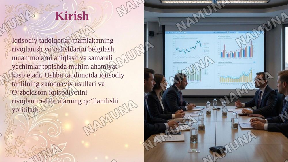 Iqtisodiy tadqiqotlarning o‘ziga xos usullari va ularni O‘zbekiston iqtisodiyotini tahlil qilishda qo‘llash. — taqdimot, 3-slayd