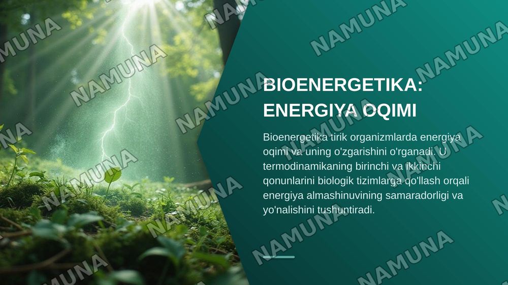 Metabolizm asoslari va bioenergetika. Katabolizm va anabolizm. ATF ning energetik almashinuvidagi roʻli. Oksidlanish- qaytarilish reaksiyalari. — zamonaviy taqdimot, 5-slayd
