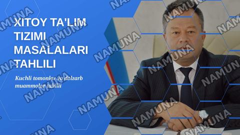 Xitoy mamlakatlarida talim tizimi masalalarining tahlili — zamonaviy taqdimot