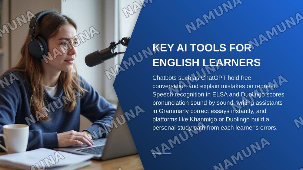 AI Tools for English Language Learning — zamonaviy taqdimot, 8-slayd