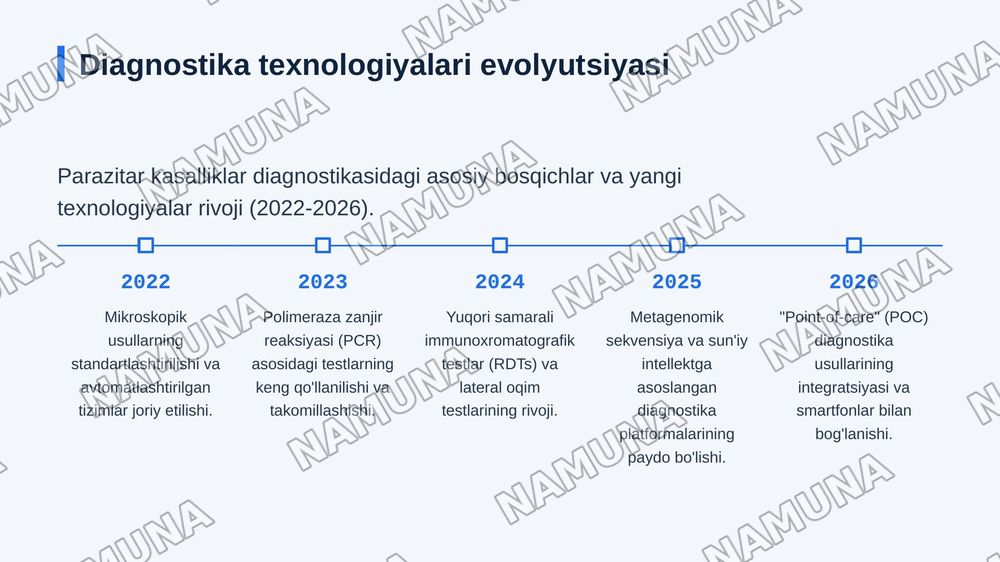 Parazitar kasalliklarning diagnostika usullari — zamonaviy taqdimot, 6-slayd