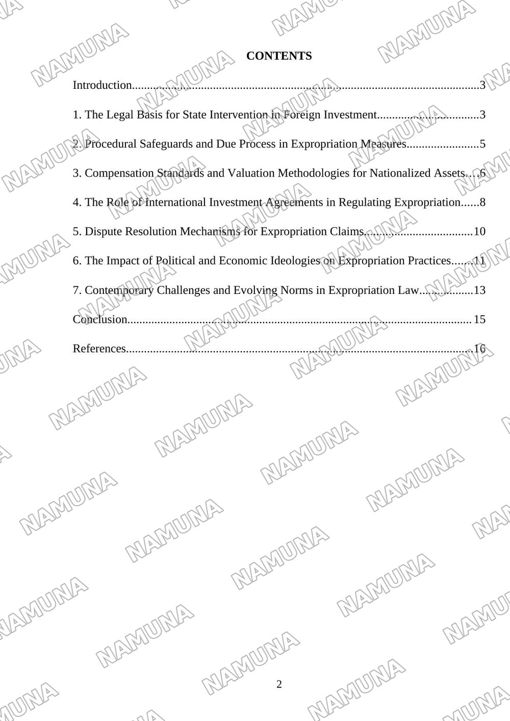 expropriation and nationalization in international law — mustaqil ish, 2-varaq