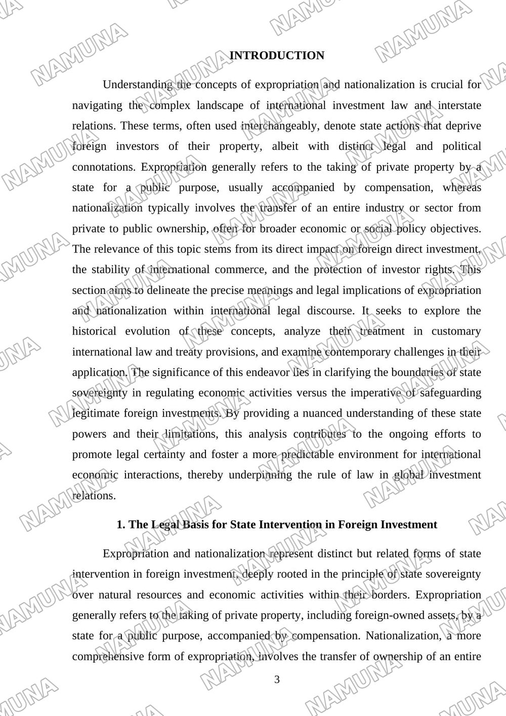 expropriation and nationalization in international law — mustaqil ish, 3-varaq