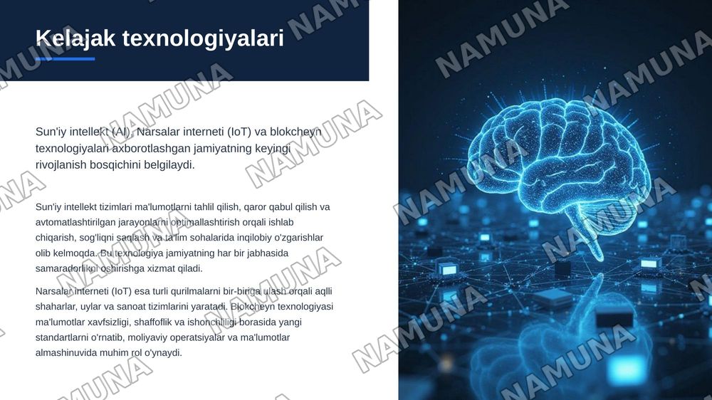 Axborotlashgan jamiyat va uning istiqbollari — zamonaviy taqdimot, 5-slayd