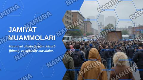Jamiyat muammosi — zamonaviy taqdimot