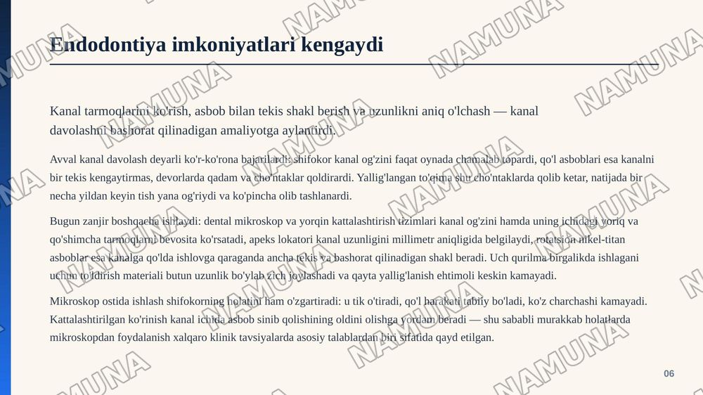 Zamonaviy terapevtik stomatologiyaning yutuqlari. Terapevtik stomatologiya rivojiga mamlakatimiz va xorijiy olimlarning xissasi — zamonaviy taqdimot, 7-slayd