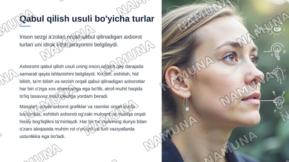 axborot va uning asosiy turlari — zamonaviy taqdimot, 8-slayd
