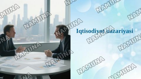 Iqtisodiyot nazariyasi — taqdimot