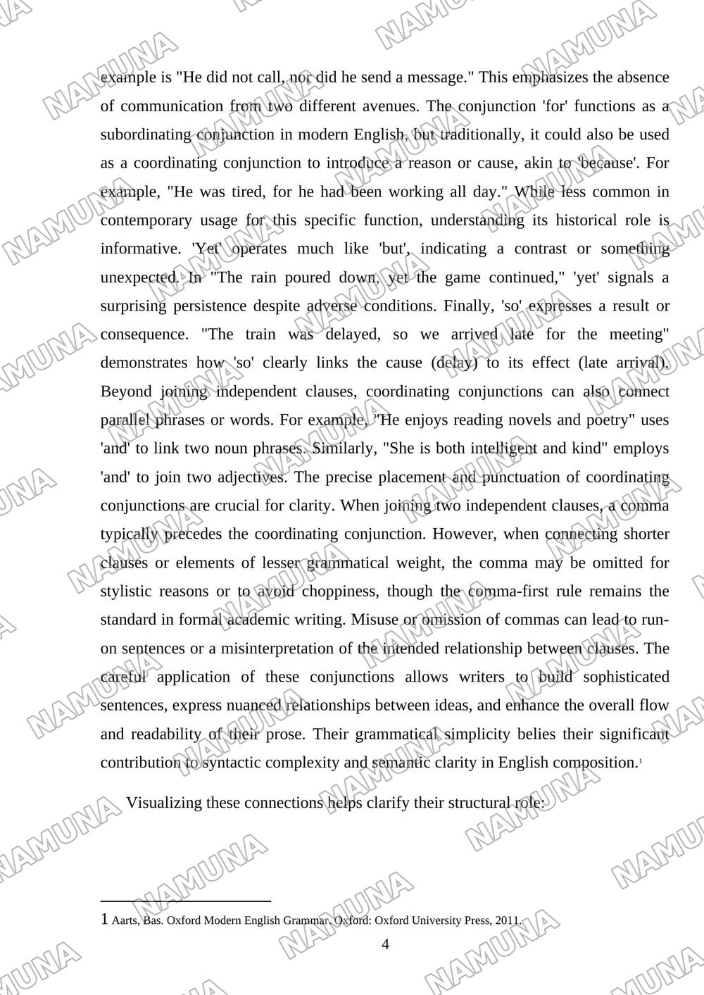 Types of conjunctions and their usages — mustaqil ish, 4-varaq