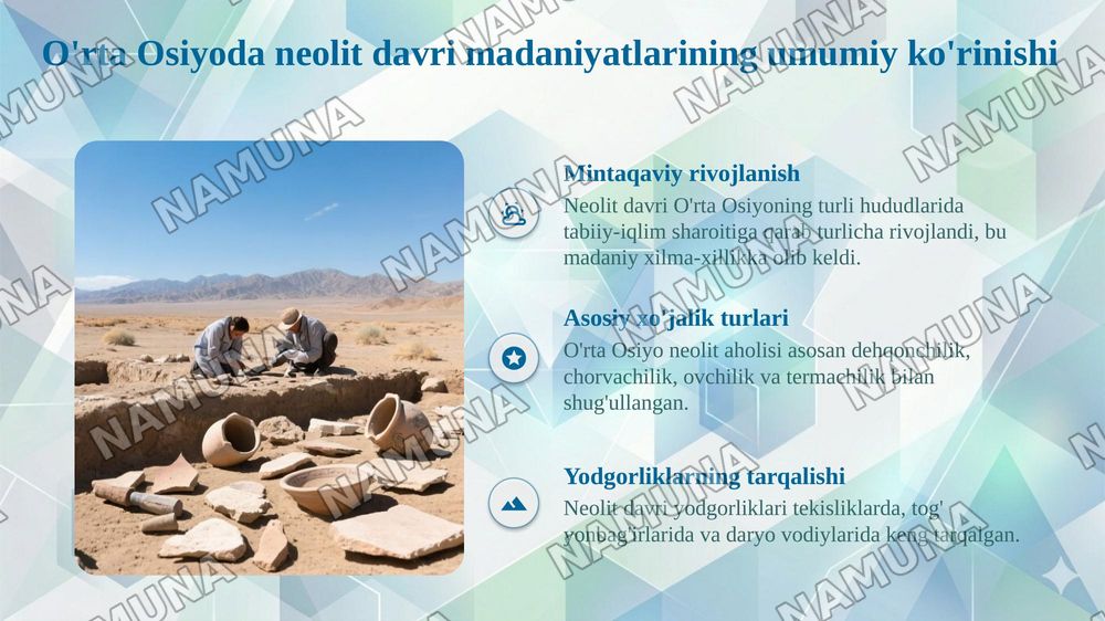 Muste davri arxeologik yodgorliklari — taqdimot, 6-slayd