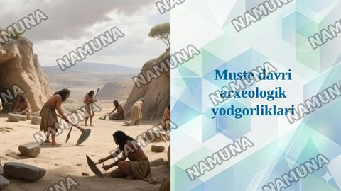 Muste davri arxeologik yodgorliklari — taqdimot