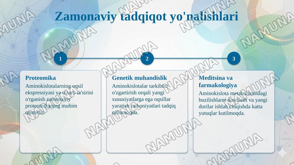 Aminokislotalarning biologik ahamiyati. — taqdimot, 7-slayd