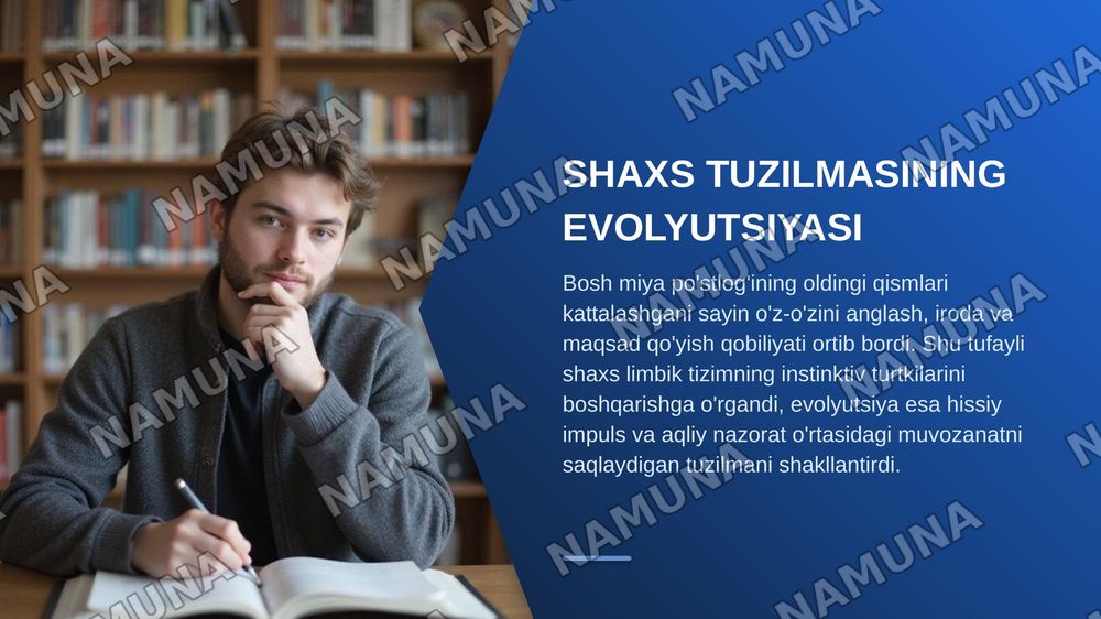 Shaxsni evolutsiya jihatdan rivojlanishi — zamonaviy taqdimot, 8-slayd
