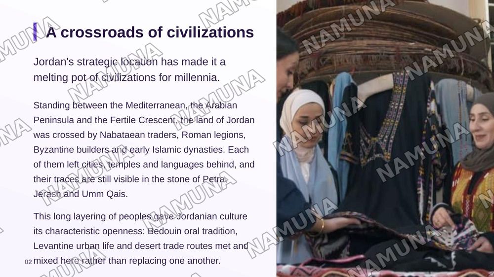 Jordan culture — zamonaviy taqdimot, 3-slayd