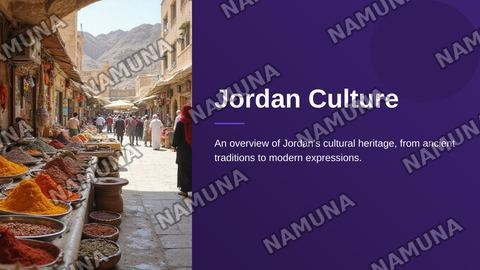 Jordan culture — zamonaviy taqdimot