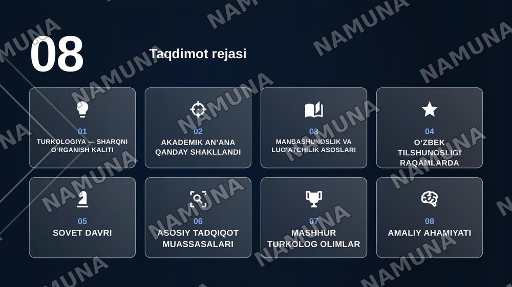 Rus turkologiyasining shakllanishi va Rossiyada oʻzbek tili masalalarining oʻrganilishi — zamonaviy taqdimot, 2-slayd