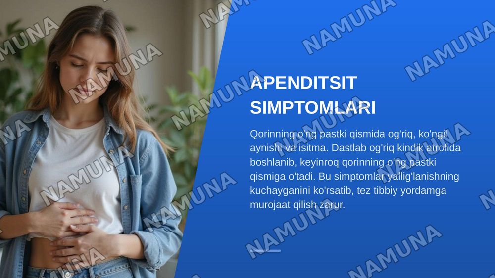 Apenditsit — zamonaviy taqdimot, 6-slayd