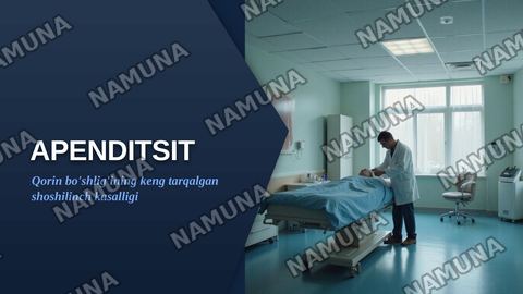 Apenditsit — zamonaviy taqdimot