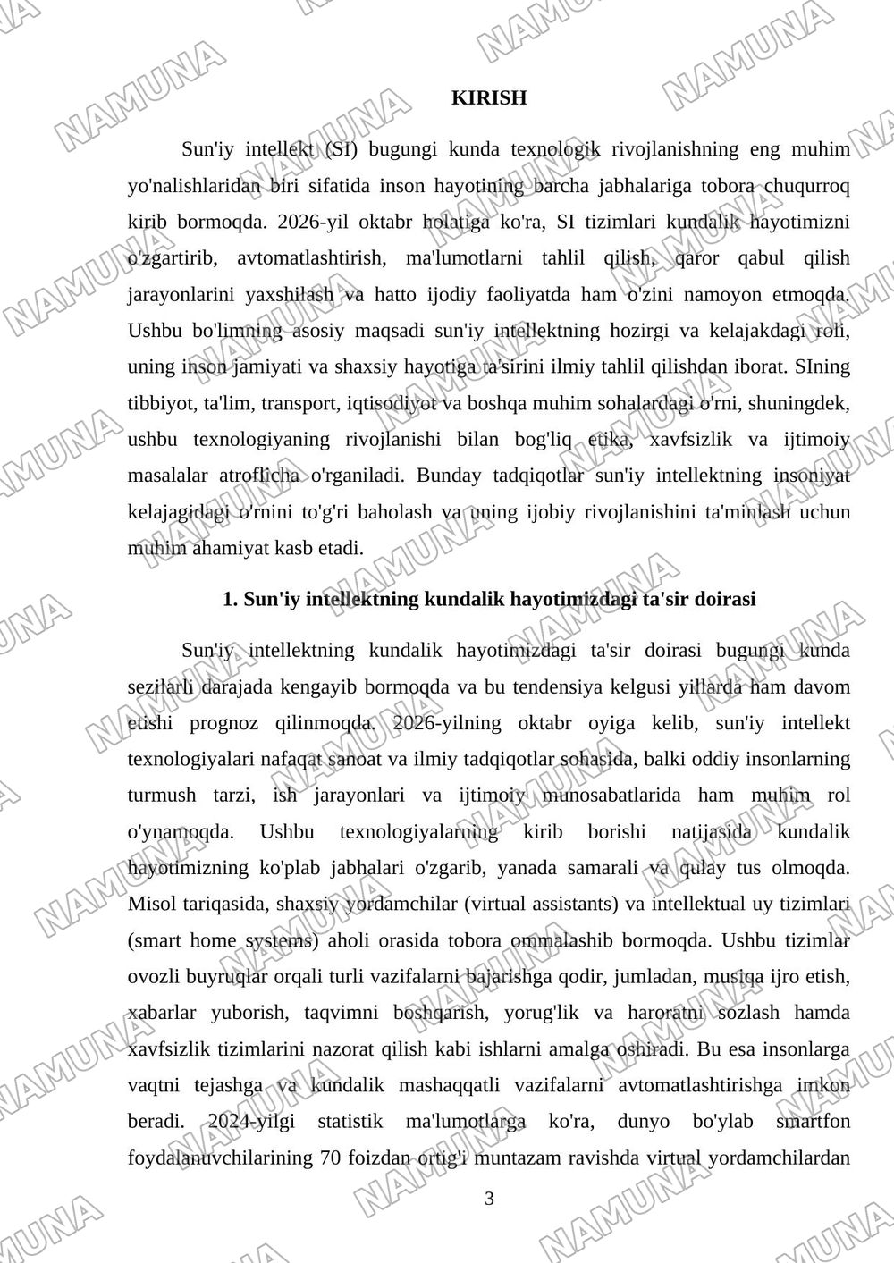 sun’iyintelkt inson hayotidagi òrni — referat, 3-varaq