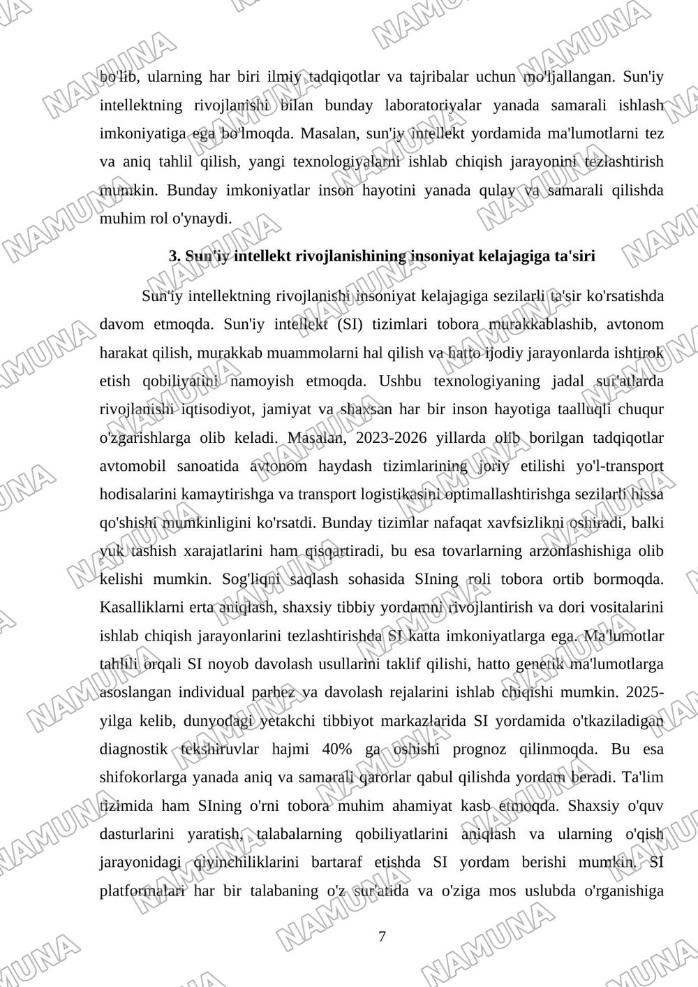 sun’iyintelkt inson hayotidagi òrni — referat, 7-varaq