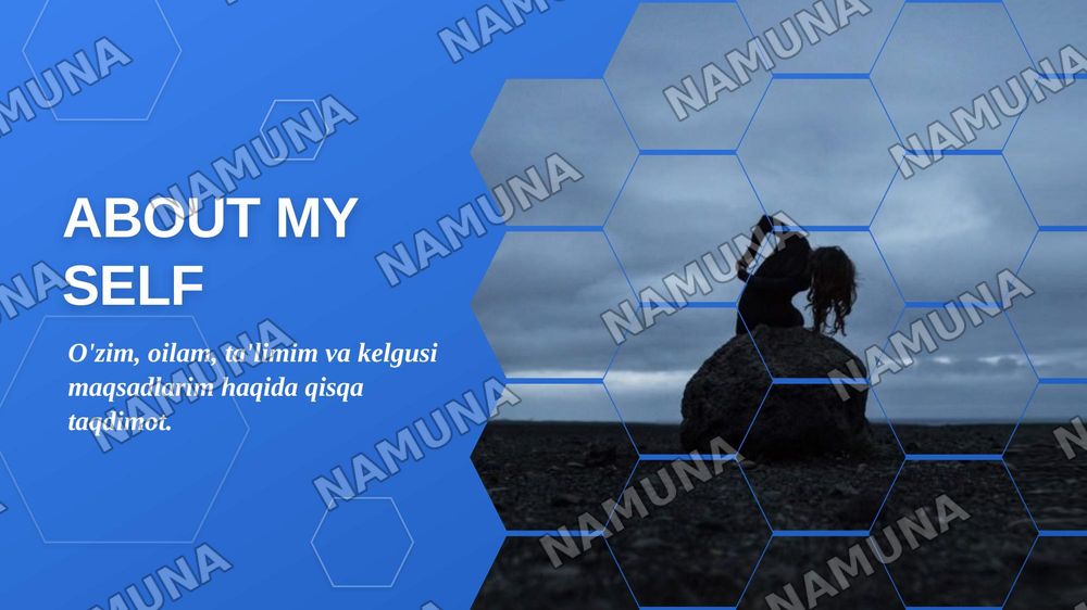 About my self — zamonaviy taqdimot, 1-slayd