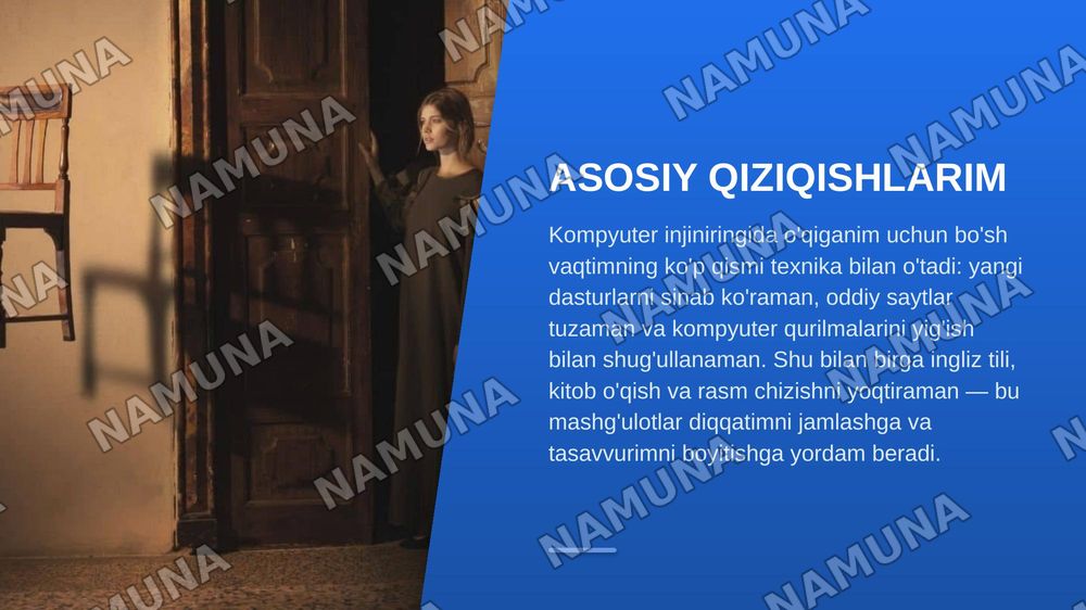 About my self — zamonaviy taqdimot, 7-slayd
