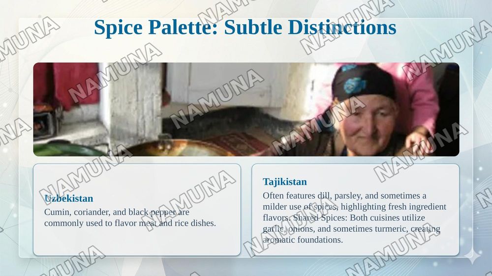 Difference between dishes of uzbekistan and tajikistan — taqdimot, 8-slayd