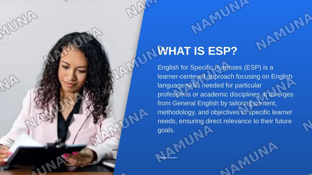 ESP english for specific purposr — zamonaviy taqdimot, 3-slayd