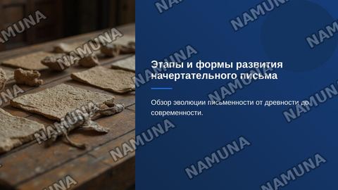 19. Этапы и формы развития начертательного письма — zamonaviy taqdimot