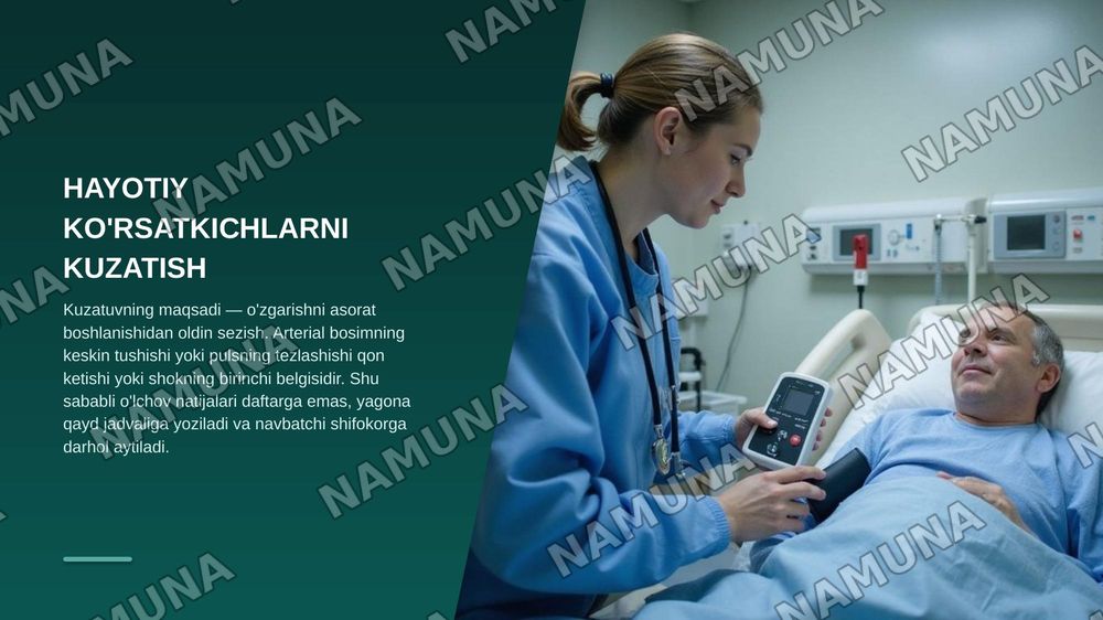 Operatsiyadan keyingi davrda hamshiralik parvarishi — zamonaviy taqdimot, 5-slayd