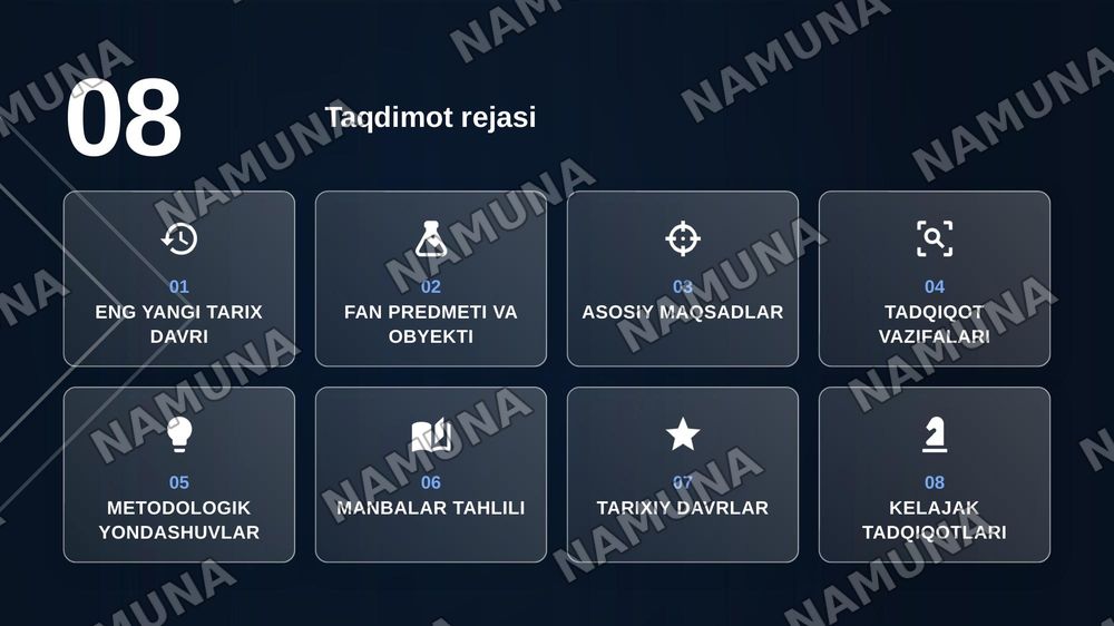 O‘zbekistonning eng yangi tarixi fanining predmeti, maqsadi va vazifalari, uni o‘rganishning nazariy-metodologik tamoyillari. — zamonaviy taqdimot, 2-slayd