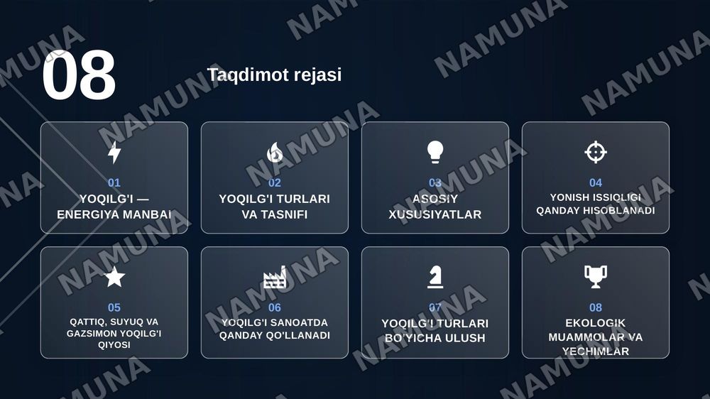 Yoqilg i va uning xususiyatlari — zamonaviy taqdimot, 2-slayd