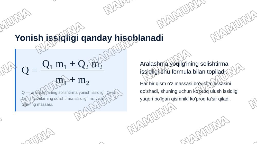 Yoqilg i va uning xususiyatlari — zamonaviy taqdimot, 6-slayd
