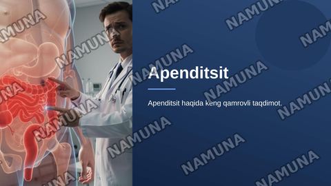 Apenditsit — zamonaviy taqdimot