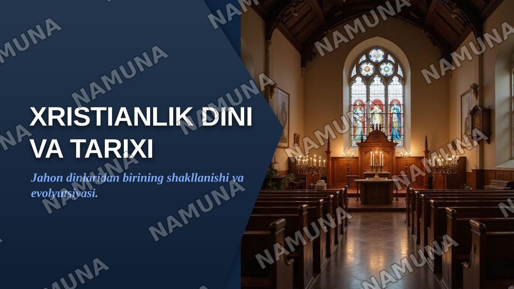 Xristianlik dini va tarixi — zamonaviy taqdimot, 1-slayd