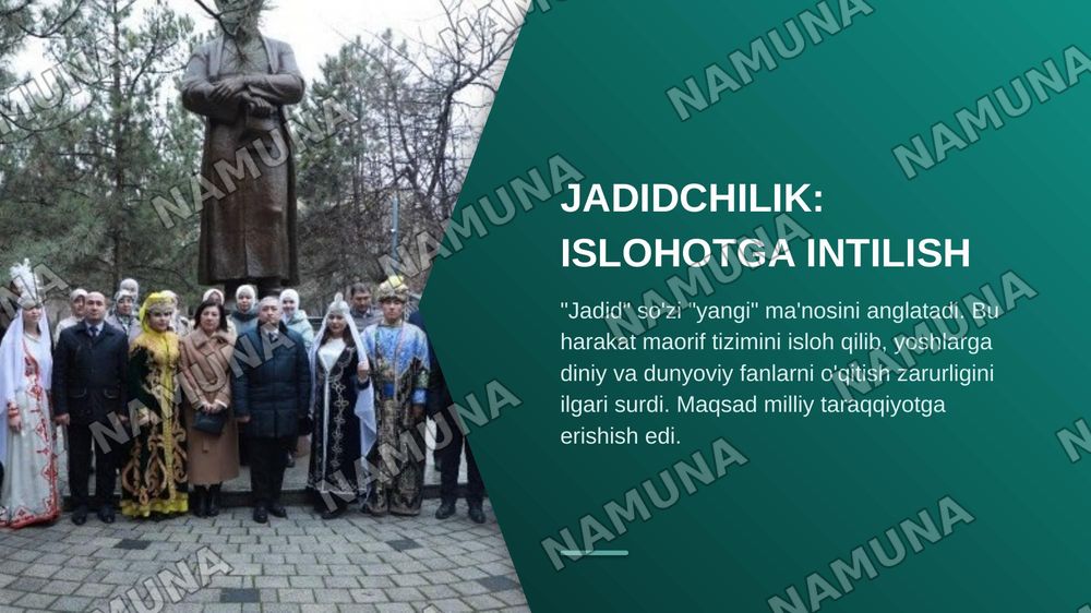 Mahmudxoja behbudiy jadidchiligi — zamonaviy taqdimot, 3-slayd