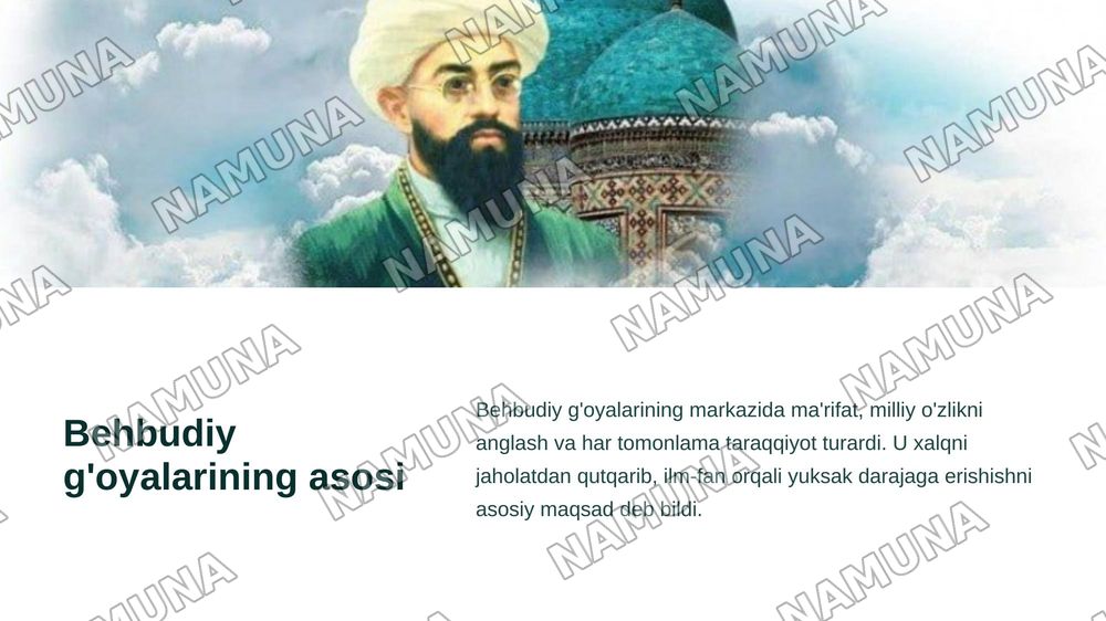 Mahmudxoja behbudiy jadidchiligi — zamonaviy taqdimot, 5-slayd