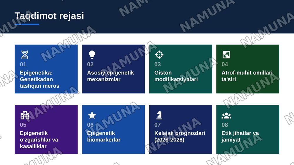 Epigenetik omillarning genlar faolligiga ta'siri — zamonaviy taqdimot, 2-slayd